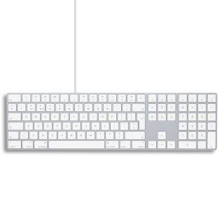 Refurbished Apple Wired Keyboard British Layout (2nd Gen A1243), B