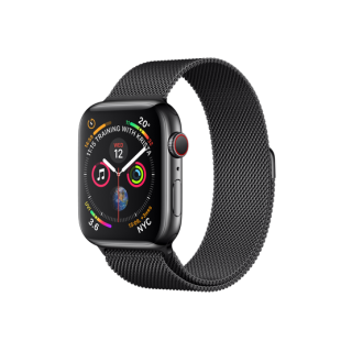 Refurbished Apple Watch Series 4 (GPS+Cellular)Space Black Stainless Steel Case with Space Black Milanese Loop 44mm